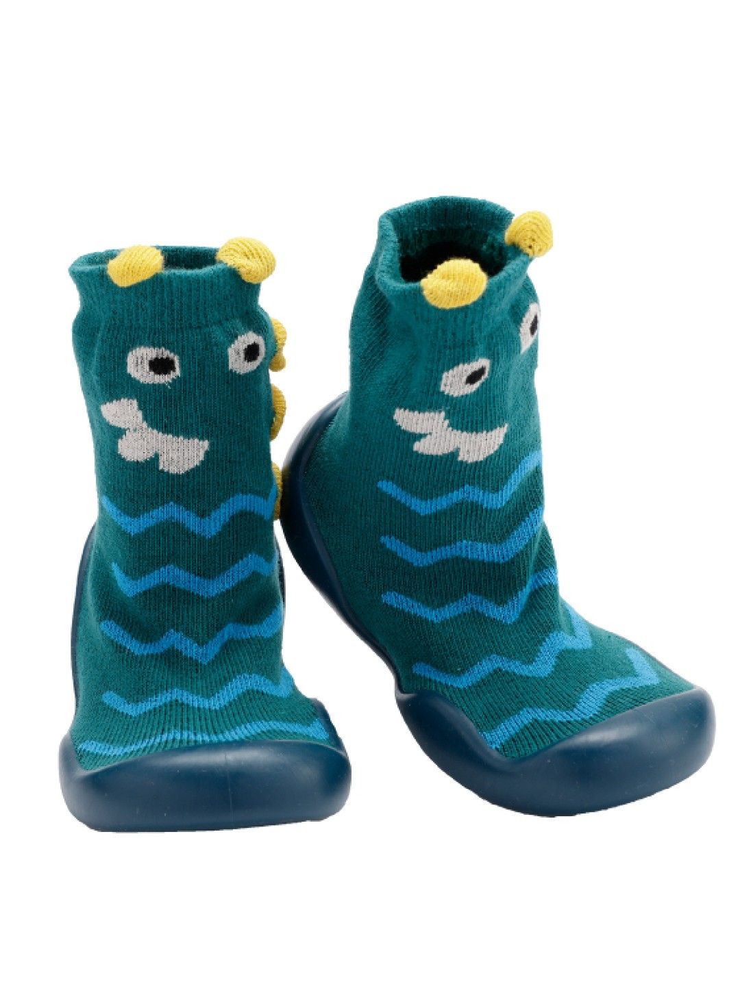 Little Steps Walking Shoes in Dinosaur (Teal- Image 3)