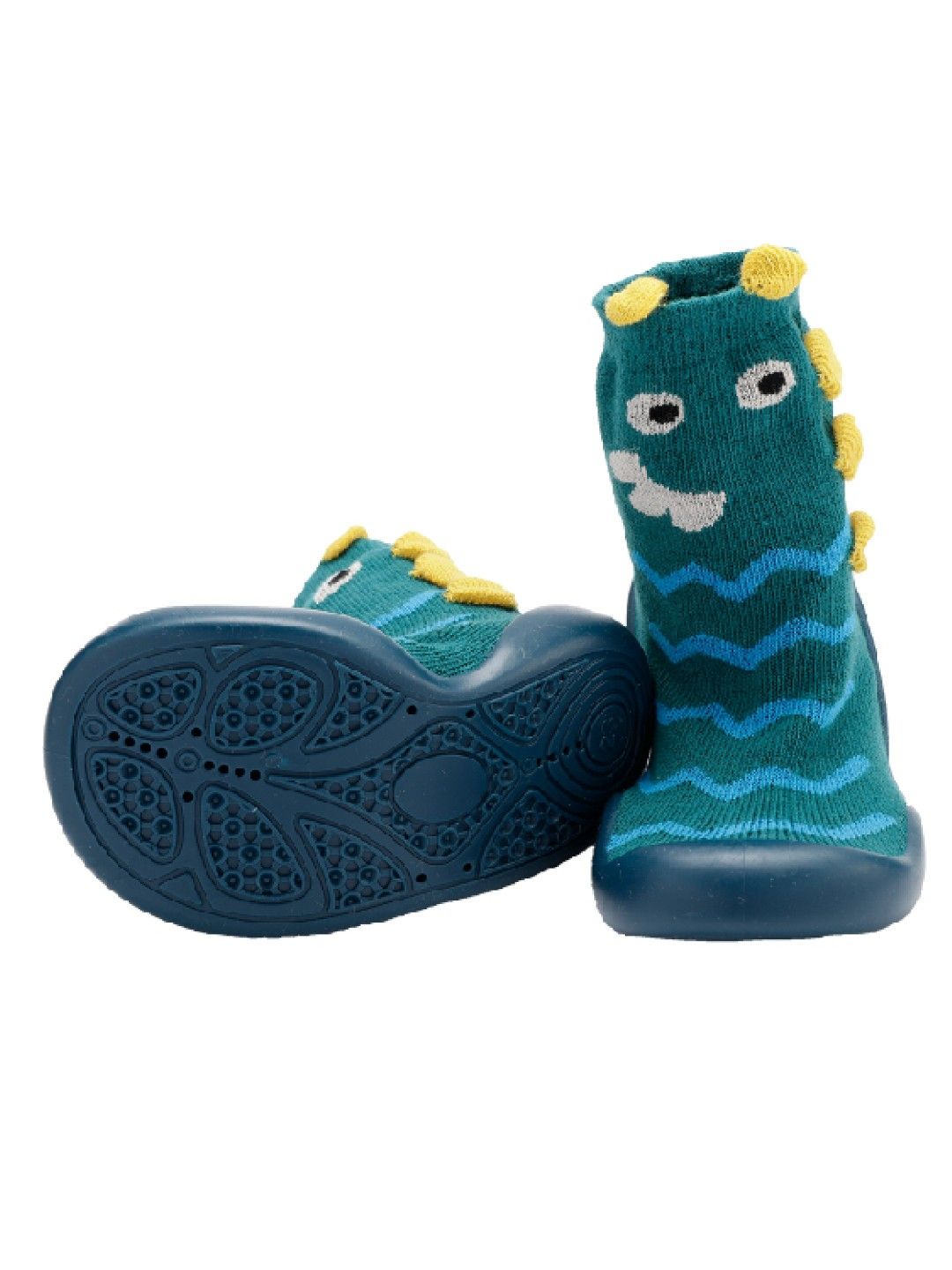 Little Steps Walking Shoes in Dinosaur (Teal- Image 4)