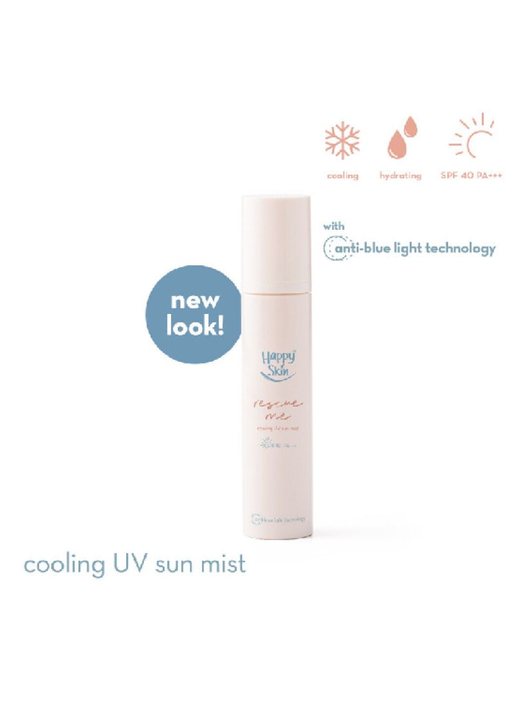 Happy Skin Rescue Me Cooling UV Sun Mist SPF 40 PA+++ with Anti-Blue Light Technology (No Color- Image 2)