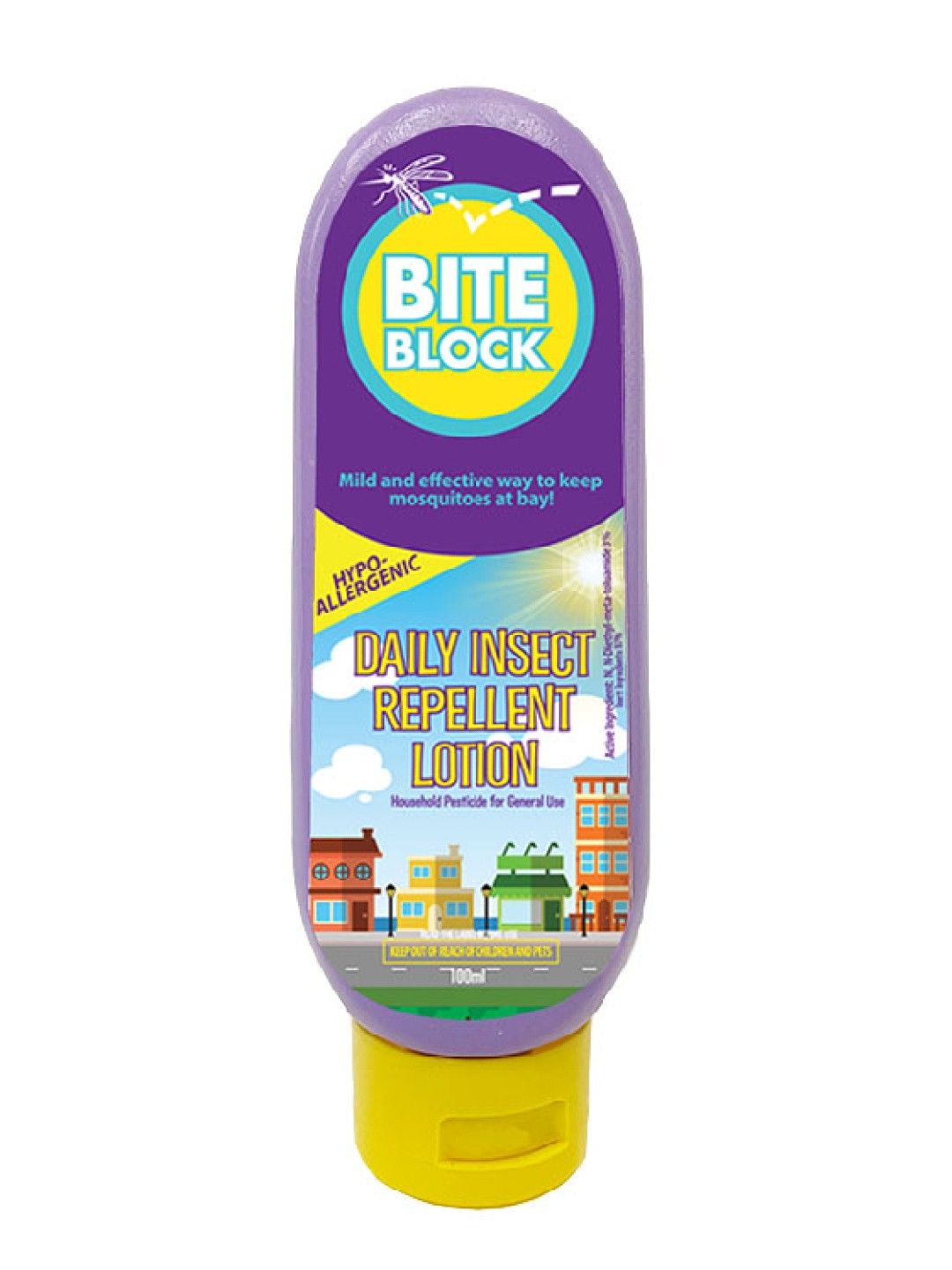 Bite Block Daily Insect Repellent Lotion 100mL (No Color- Image 1)