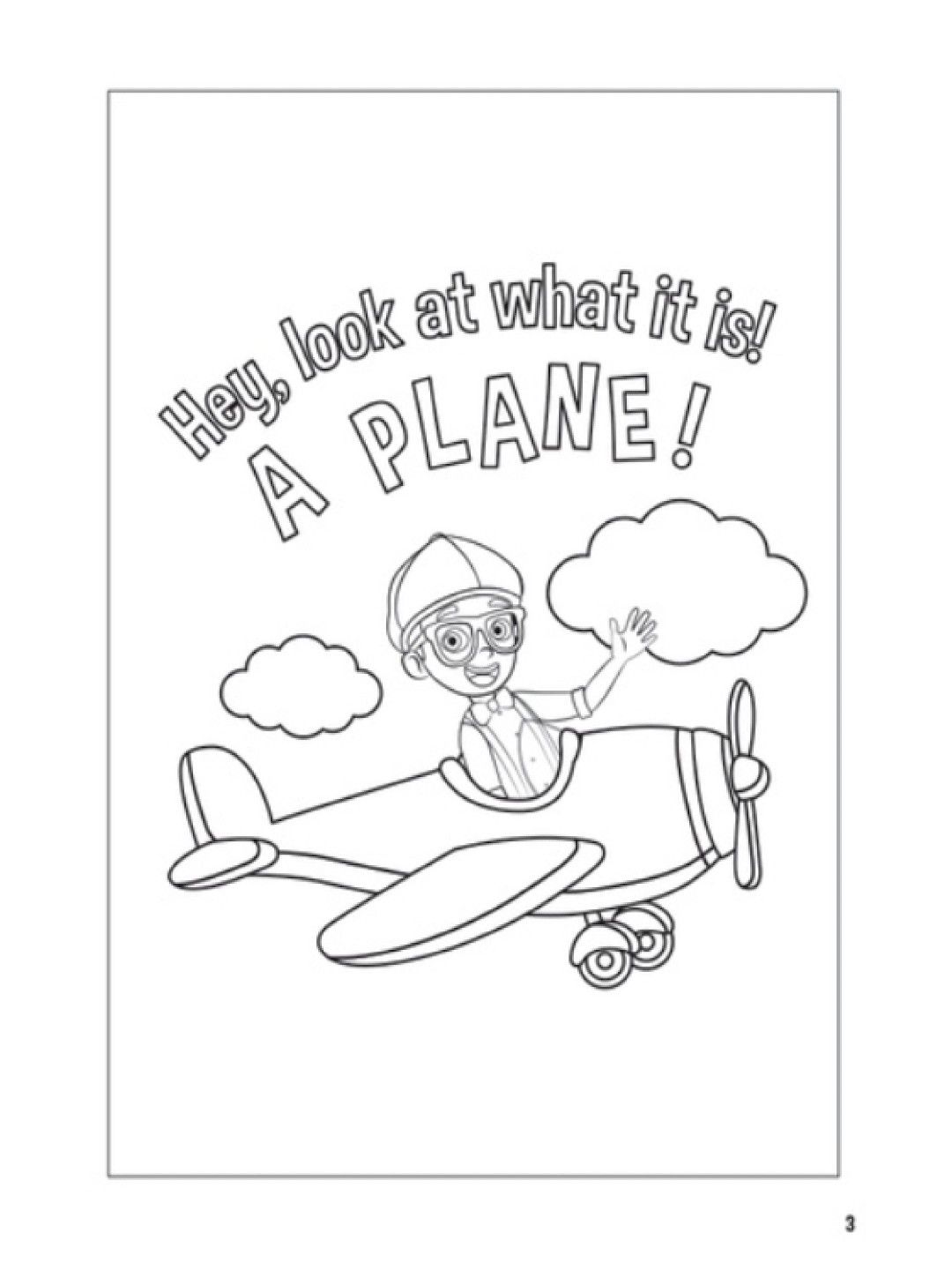 Easy To Learn Blippi - So Much Fun! Copy The Color Book (No Color- Image 3)