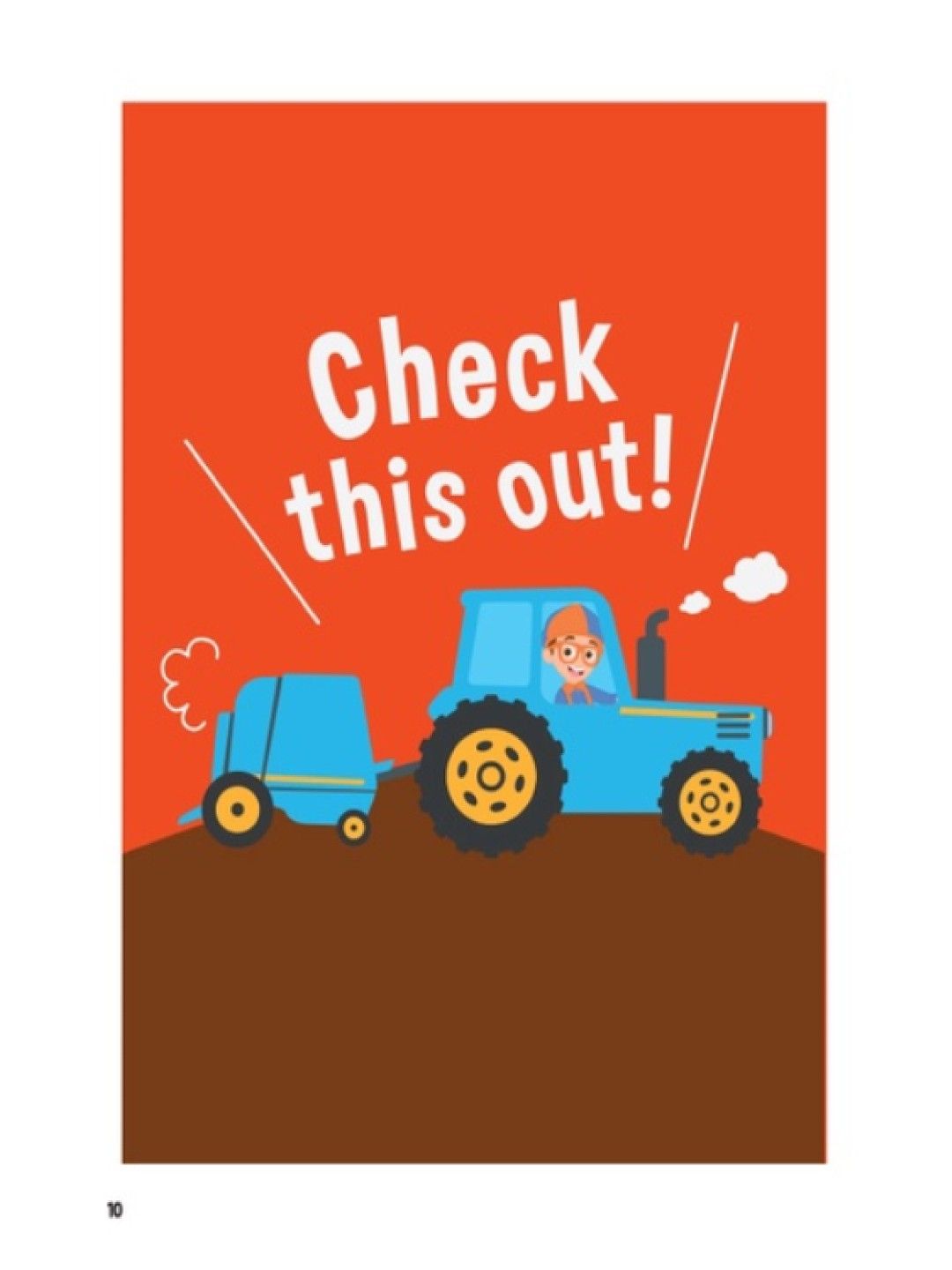 Easy To Learn Blippi - So Much Fun! Copy The Color Book (No Color- Image 4)