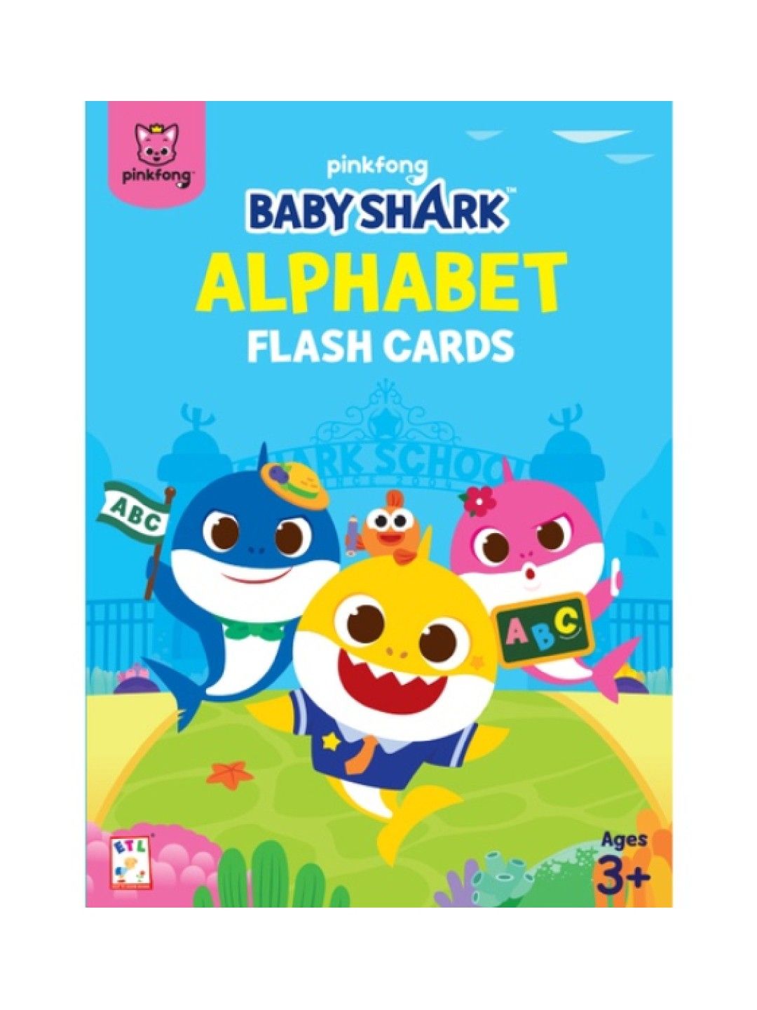 Easy To Learn Baby Shark Alphabet Flash Cards (No Color- Image 1)
