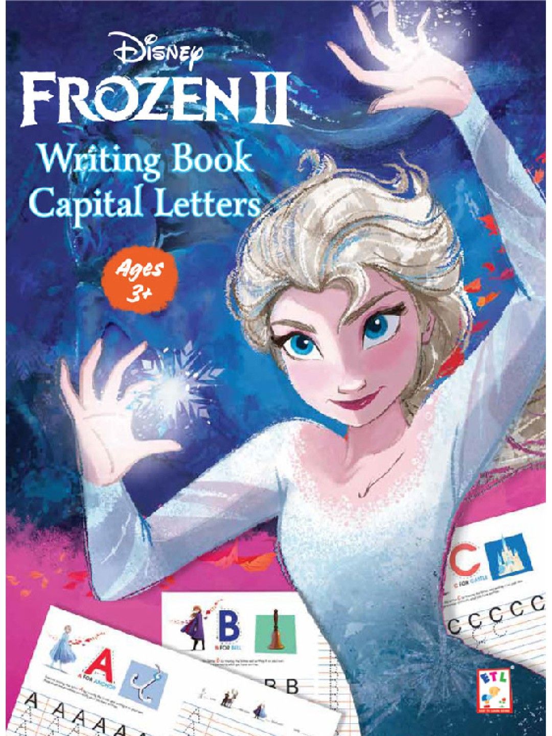 Easy To Learn Frozen 2, Writing Book Capital Letters Ages 3+ (No Color- Image 1)