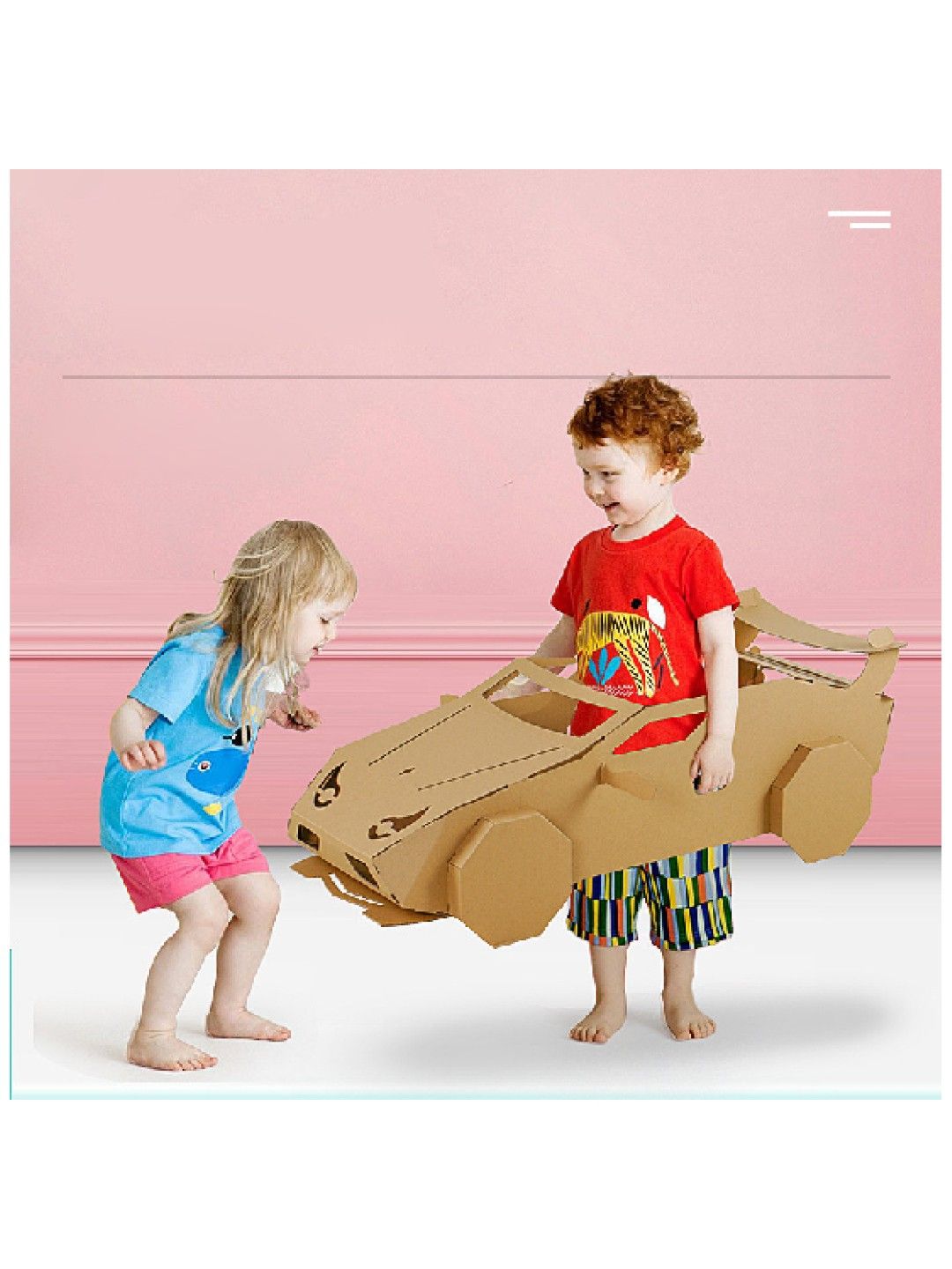 Discover Living Ph Do It Yourself (DIY) Cardboard Craft Kit - Race Car (No Color- Image 3)