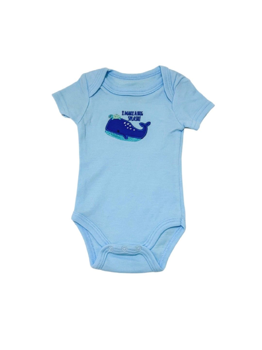 Little Steps 3-Piece Bodysuit Set in Blue Sea Animals (No Color- Image 2)