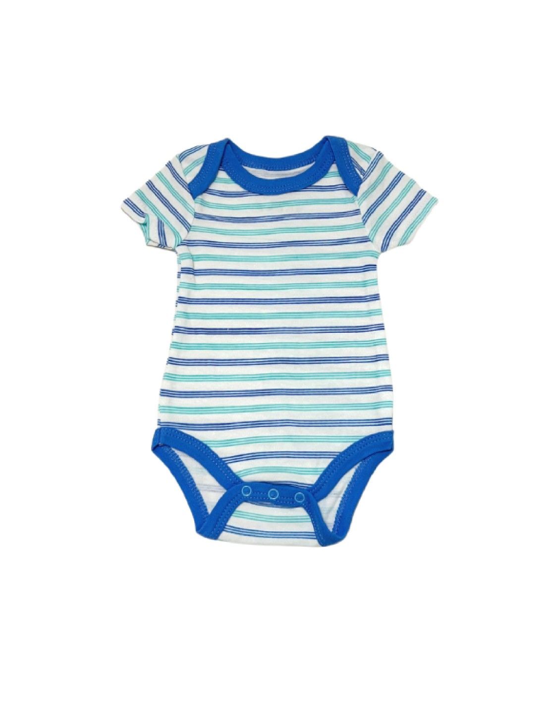 Little Steps 3-Piece Bodysuit Set in Blue Sea Animals (No Color- Image 4)