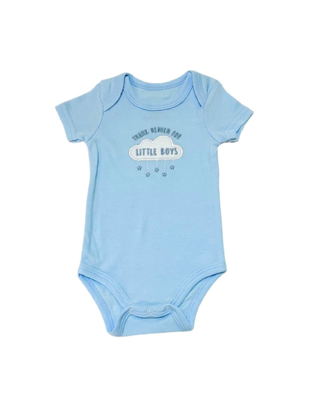Little Steps 3-Piece Bodysuit Set in Blue Cloud (No Color- Image 2)