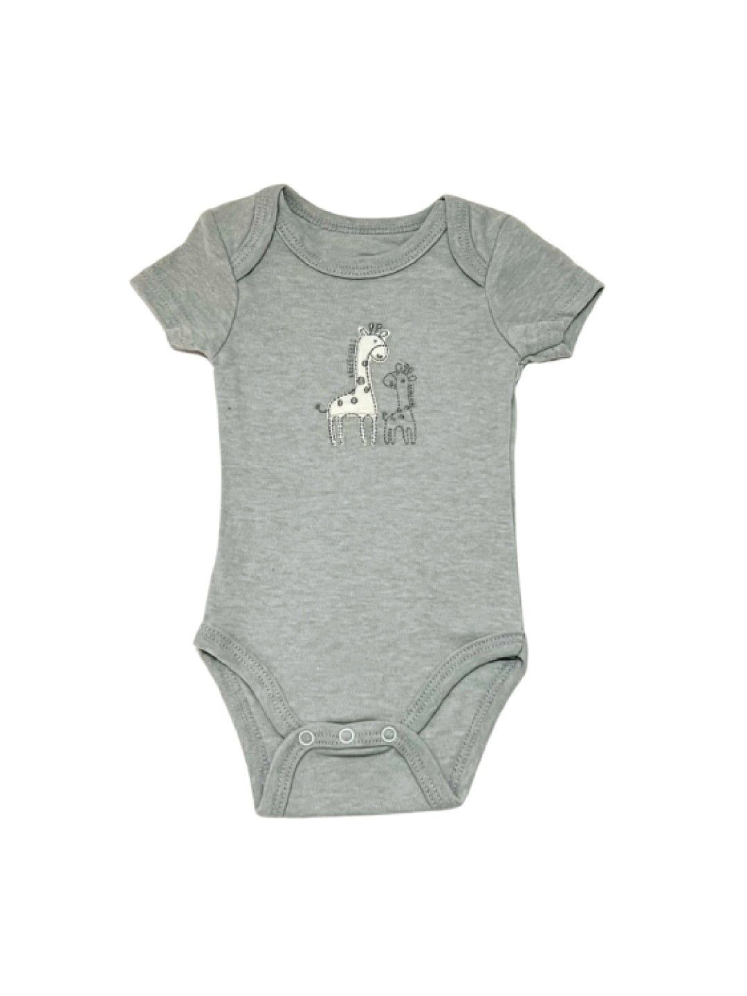 Little Steps 3-Piece Bodysuit Set in Grey Giraffe (No Color- Image 2)