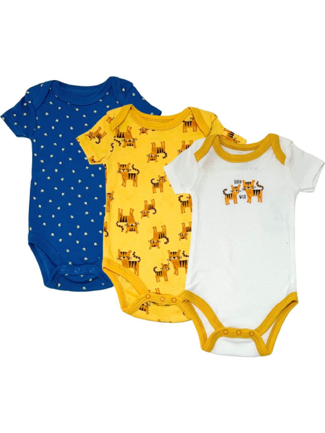 Little Steps 3-Piece Bodysuit Set in Tiger (No Color- Image 1)