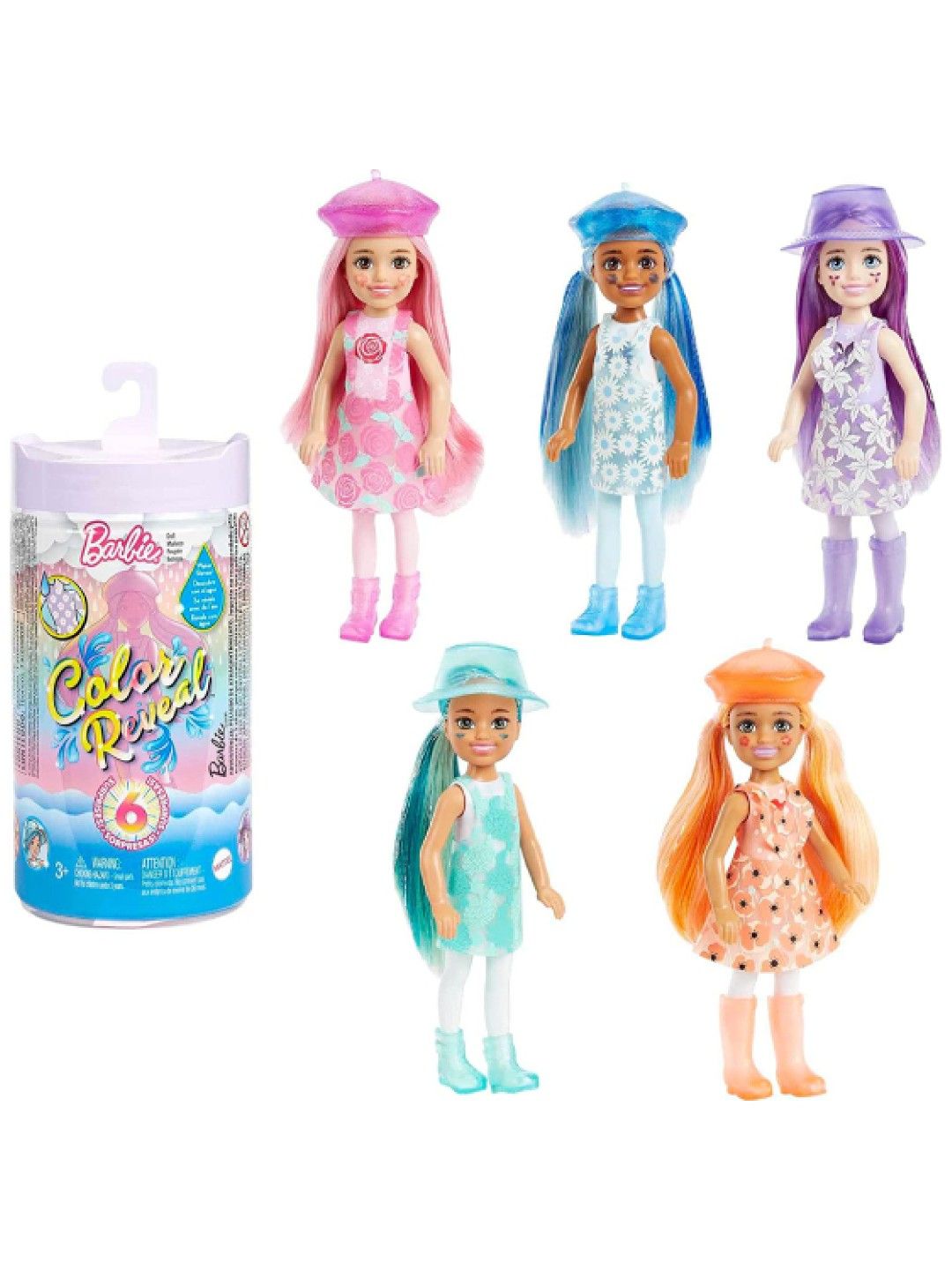 Barbie Colour Reveal Chelsea Rain or Shine Series (No Color- Image 1)