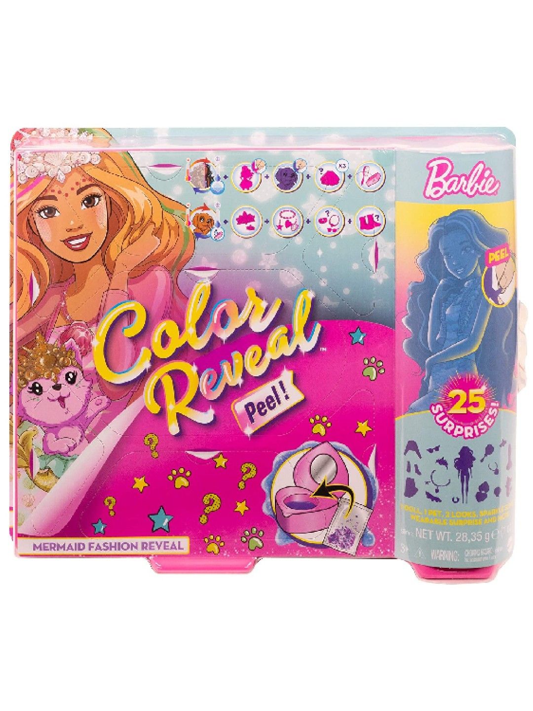 Barbie Color Reveal Mermaid Doll (No Color- Image 1)