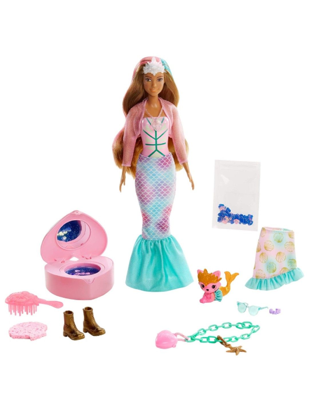 Barbie Color Reveal Mermaid Doll (No Color- Image 2)