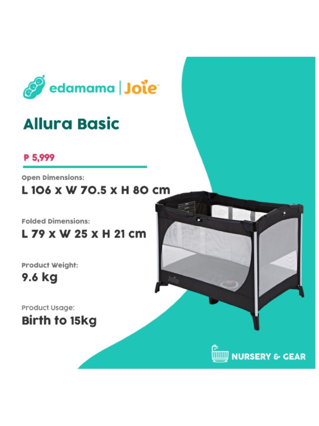 Joie Allura Basic (Black Ink- Image 2)