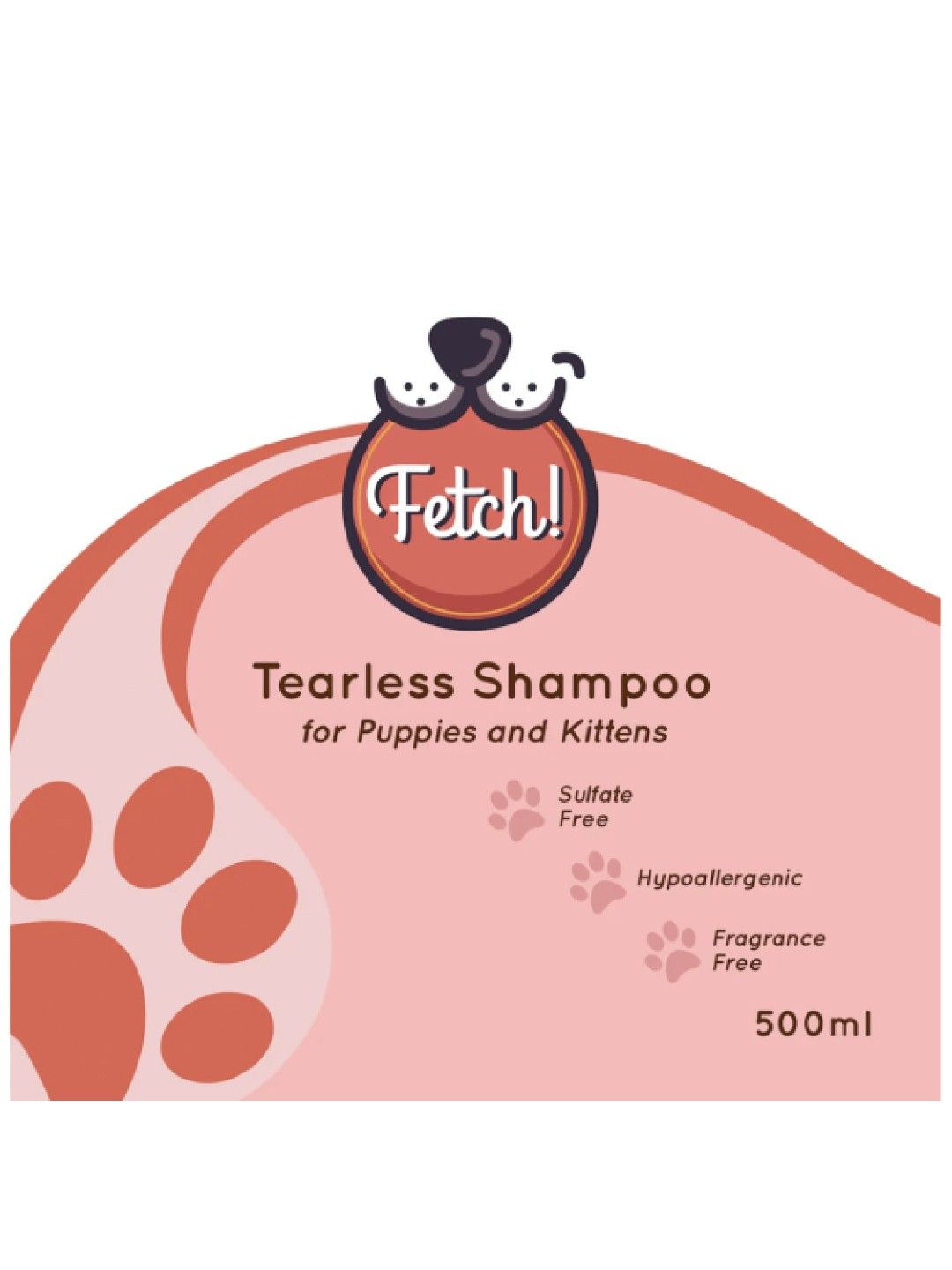 Fetch! Naturals Tearless Shampoo for Puppies and Kittens with Persimmon Extract (500ml) (No Color- Image 2)