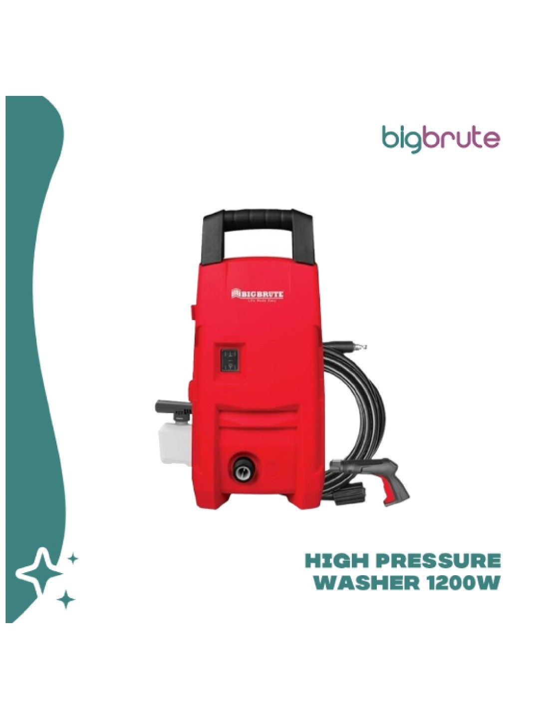 Big Brute High Pressure Washer (1200W) (No Color- Image 2)