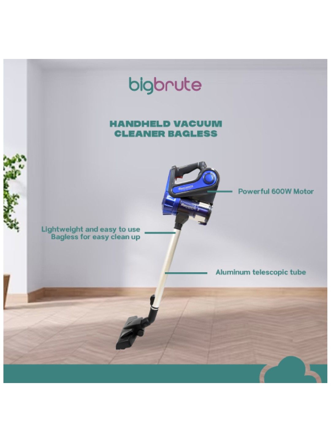 Big Brute Handheld Vacuum Cleaner Bagless (No Color- Image 3)