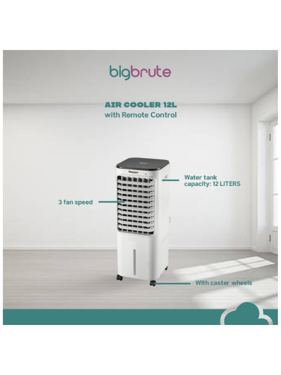 Big Brute Air Cooler Digital with Remote Heavy Duty (12L) (No Color- Image 3)