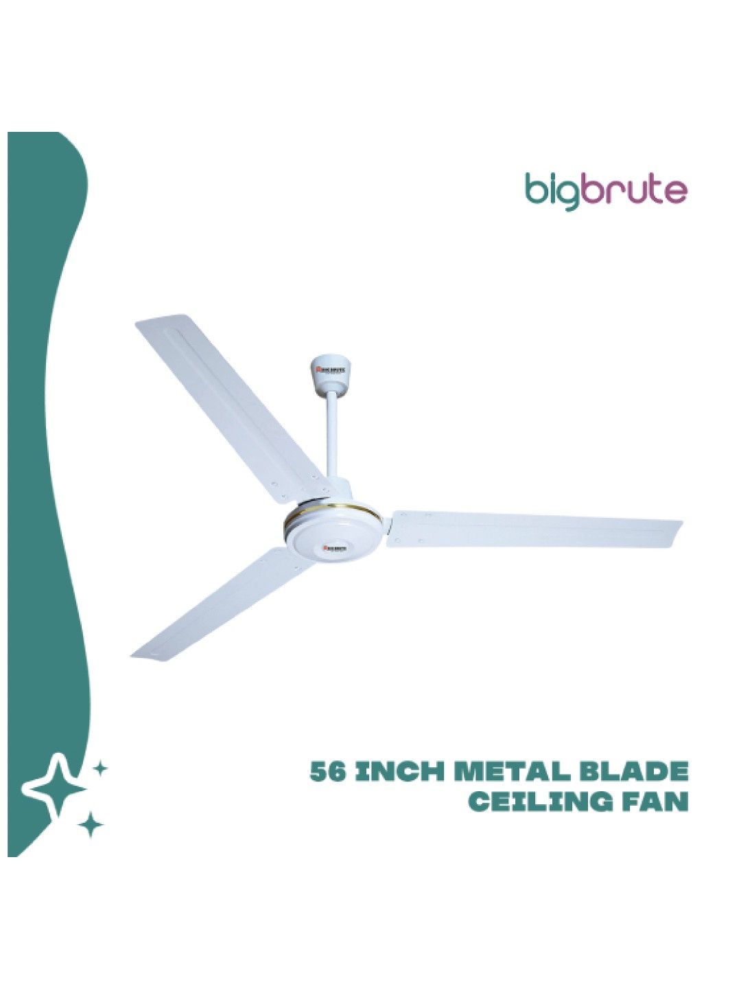 Big Brute Metal Blade Ceiling Fan (56in) (No Color- Image 2)