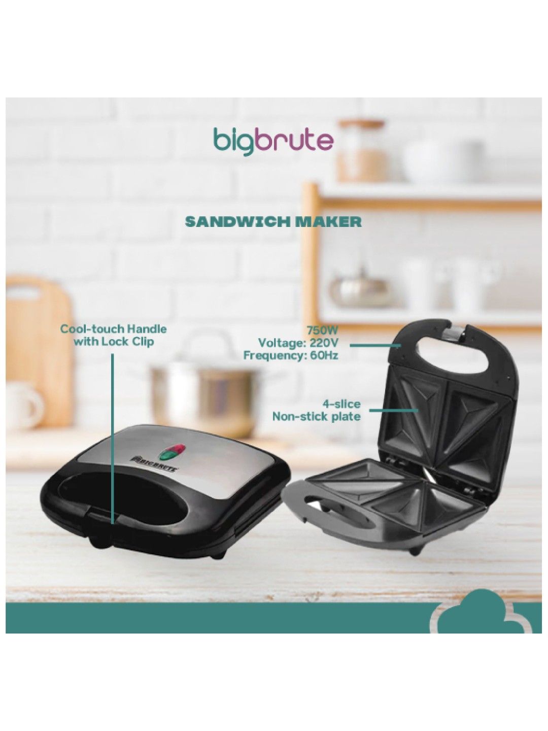 Big Brute Sandwich Maker (No Color- Image 3)