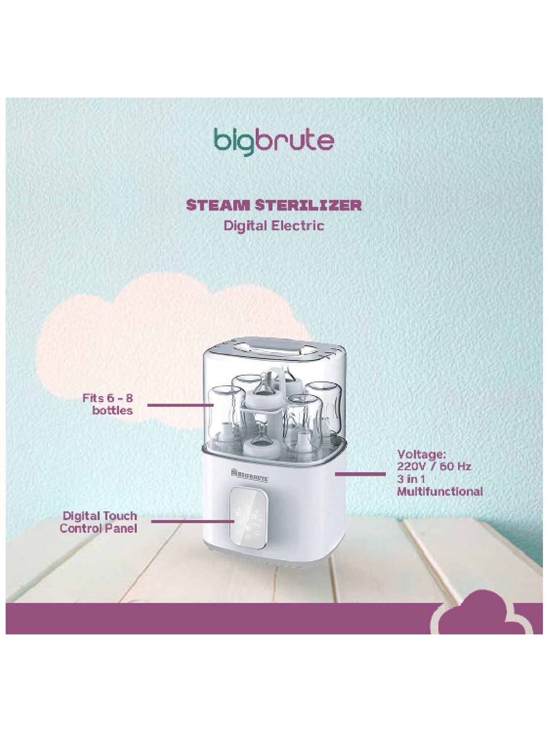 Big Brute Steam Sterilizer Digital Electric (No Color- Image 3)