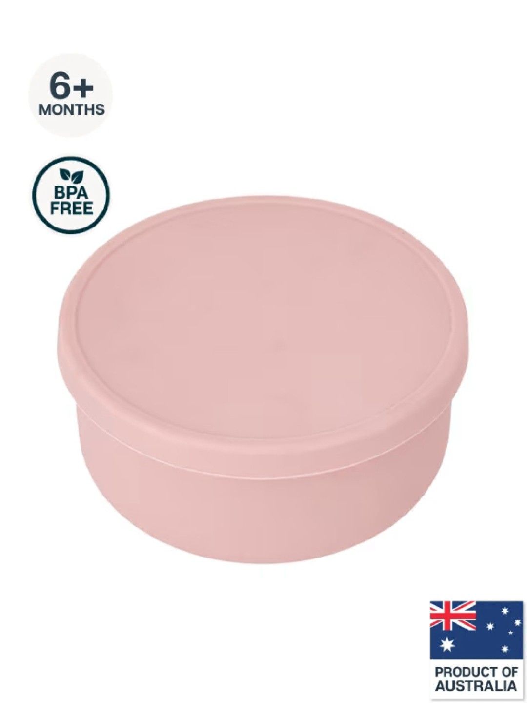 Anko Silicone Bowl with Lid (Pink- Image 1)