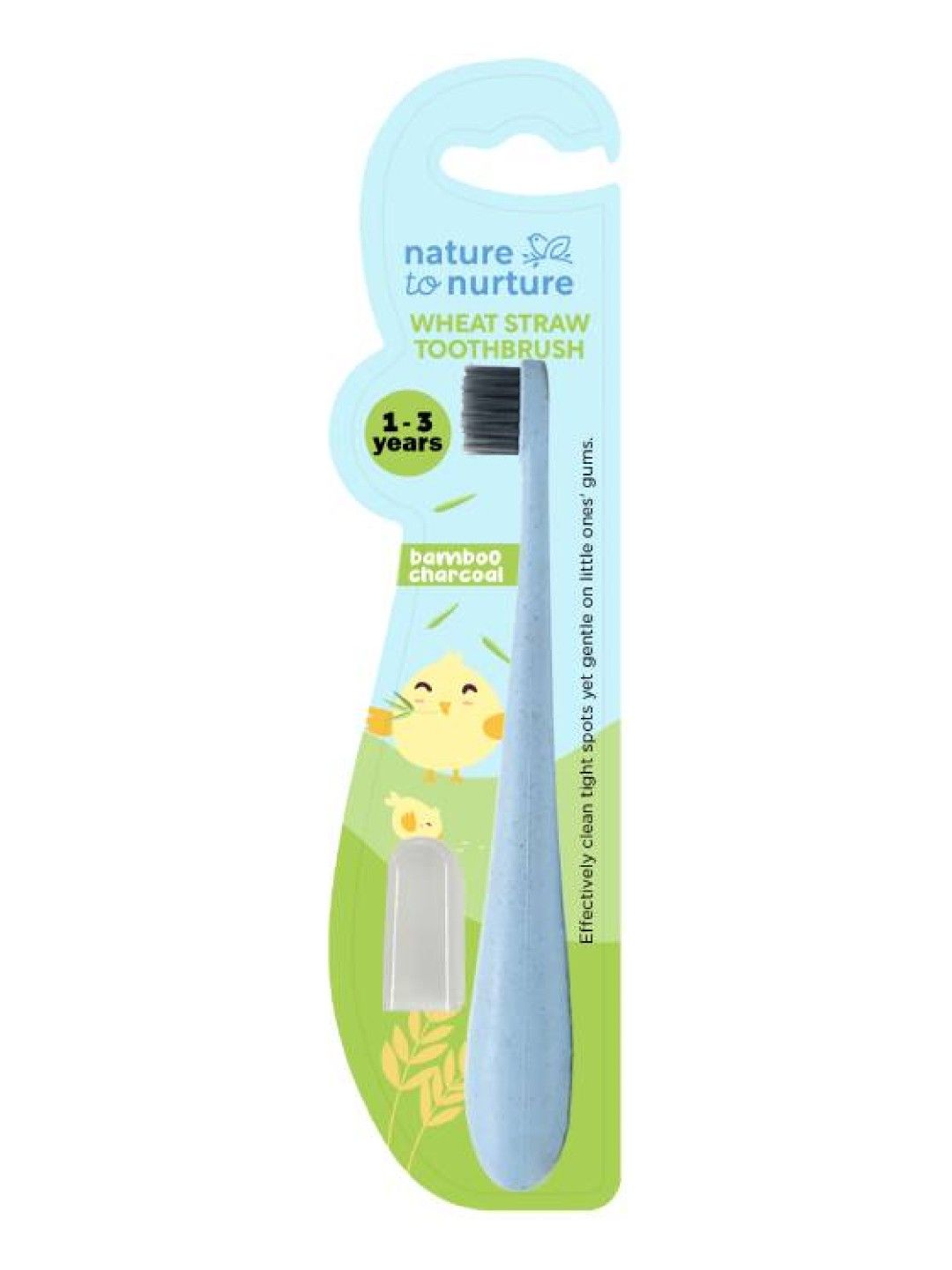 Nature to Nurture Wheat Straw Bamboo Charcoal Toothbrushes (1-3yrs old)