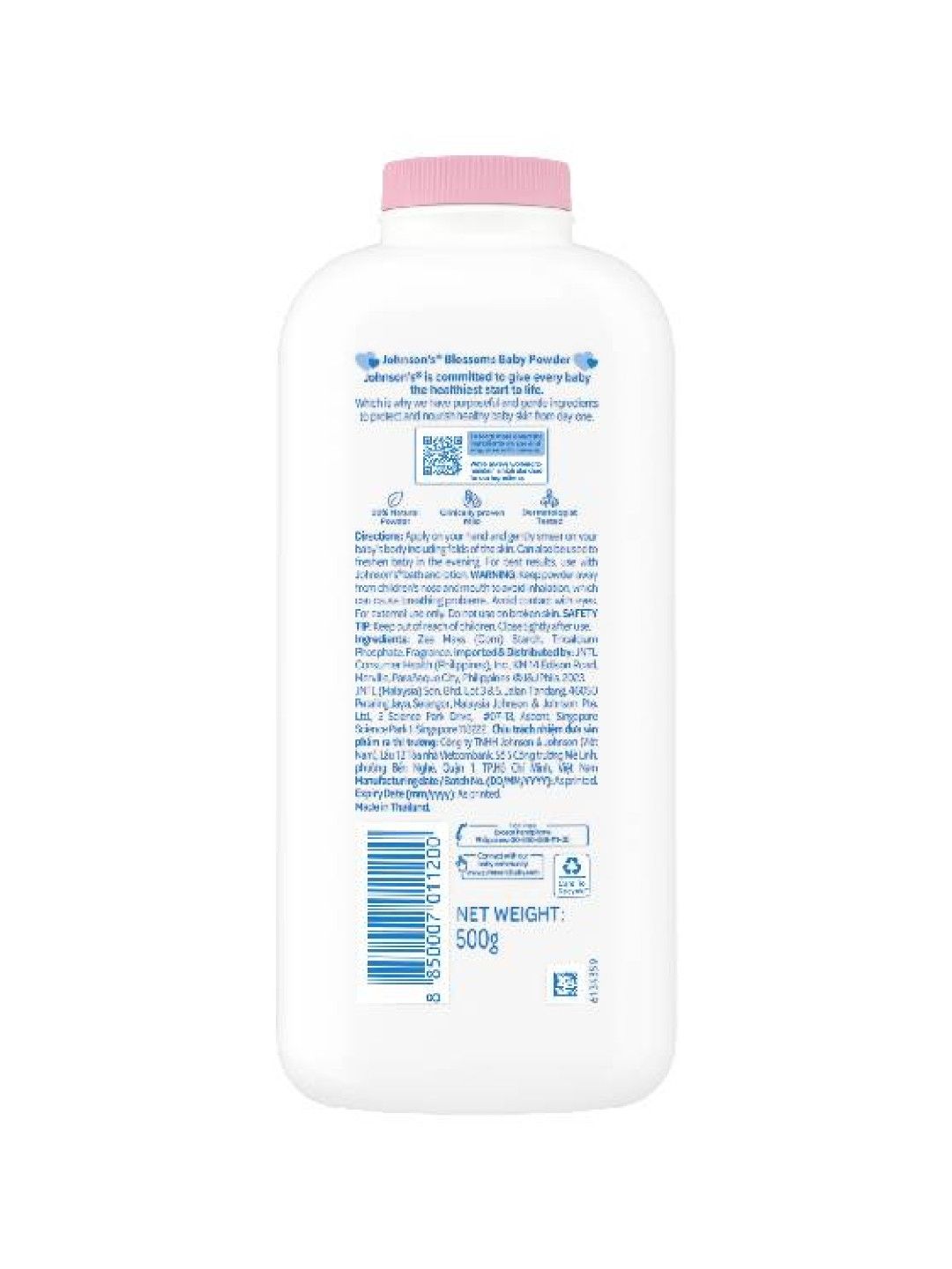 Johnson's Blossoms Baby Powder (500g) (No Color- Image 2)