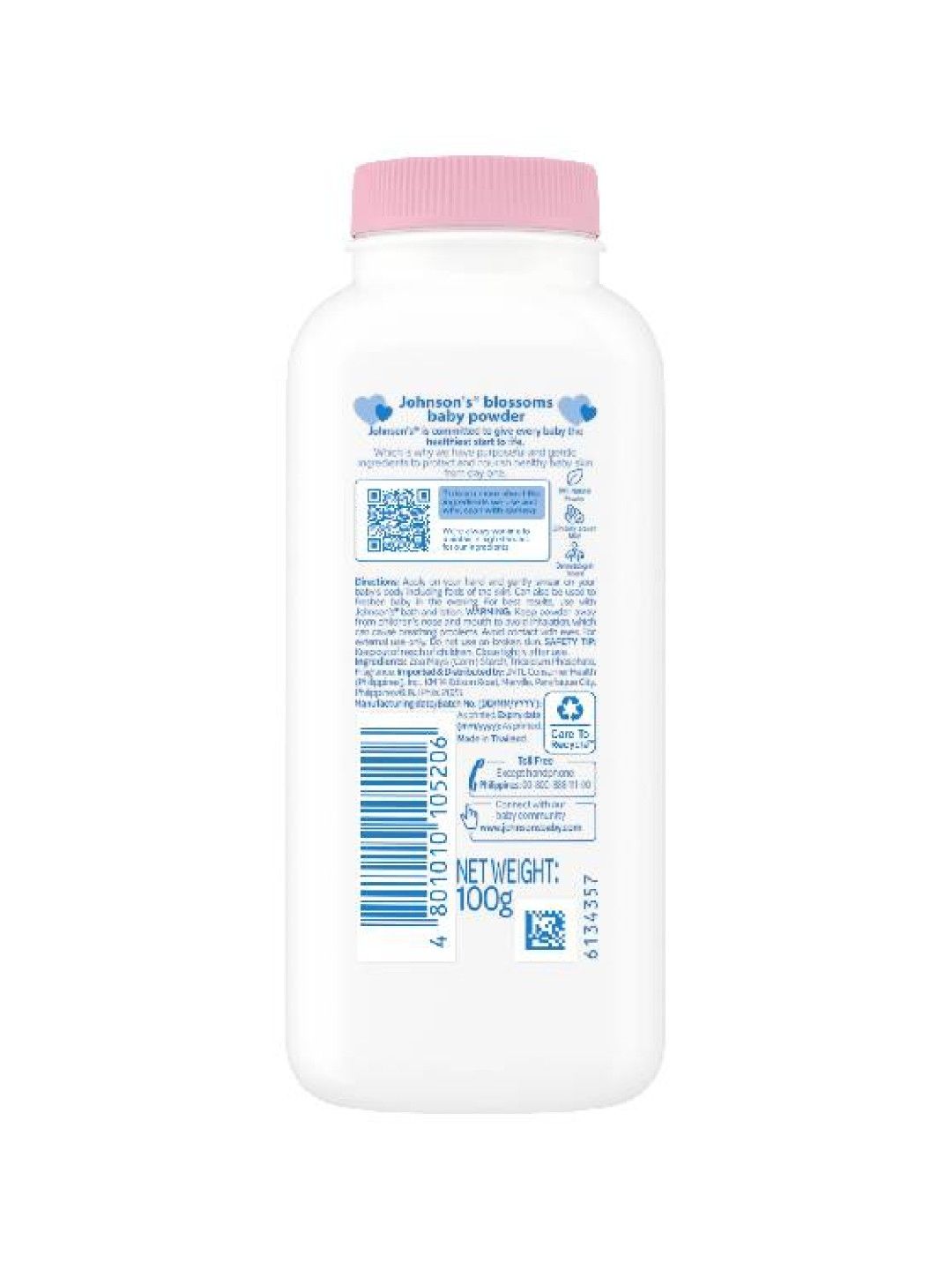 Johnson's Blossoms Baby Powder (100g) (No Color- Image 2)