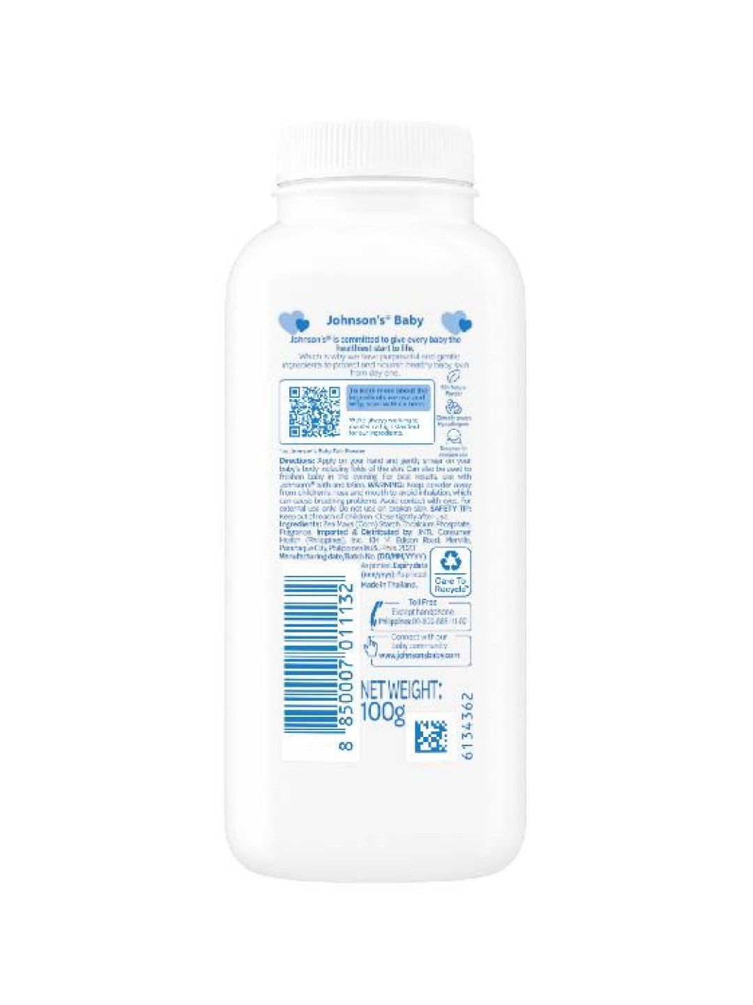 Johnson's Baby Powder (100g) (No Color- Image 2)