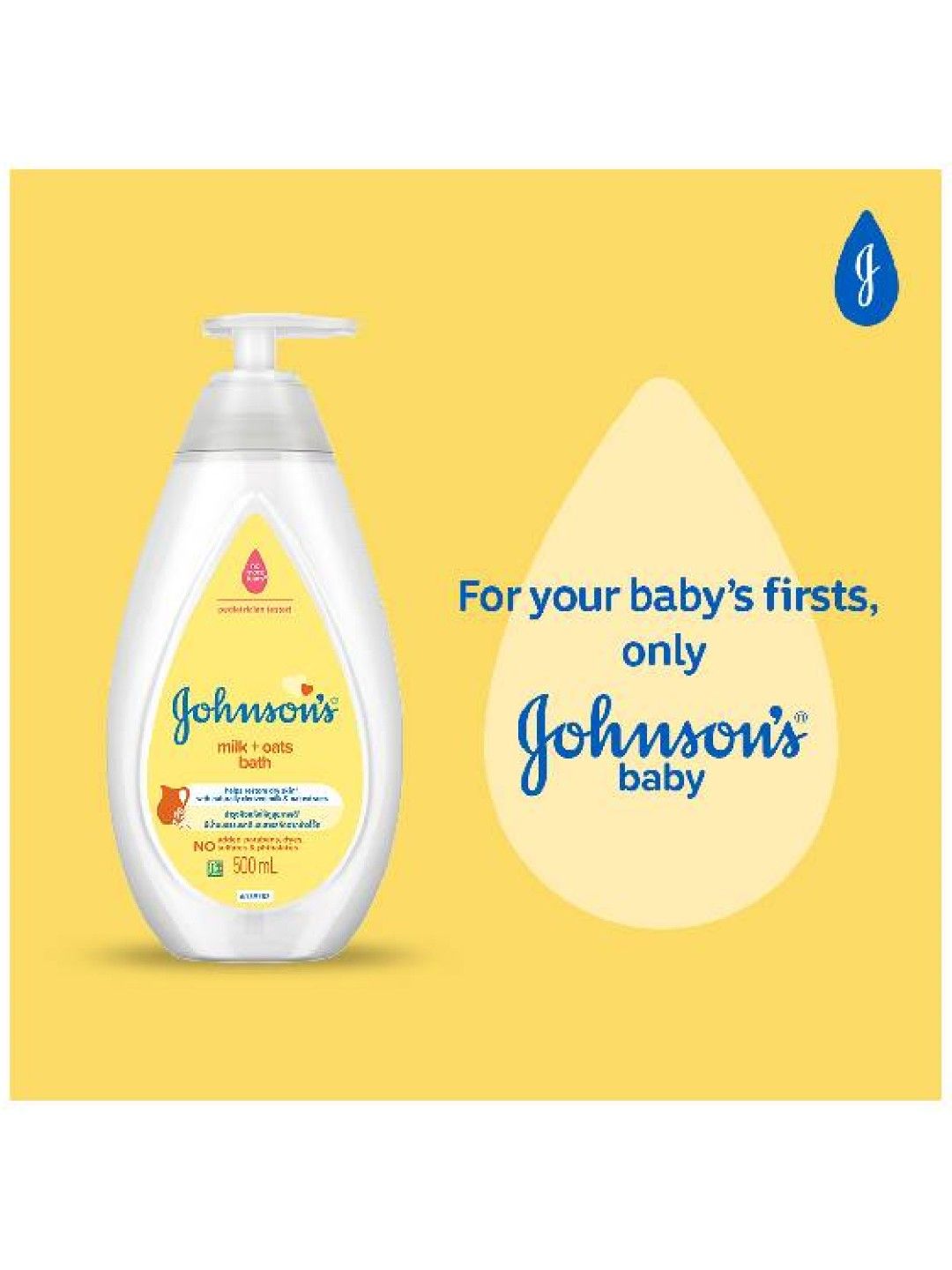 Johnson's Milk+Oats Bath (500ml) (No Color- Image 3)