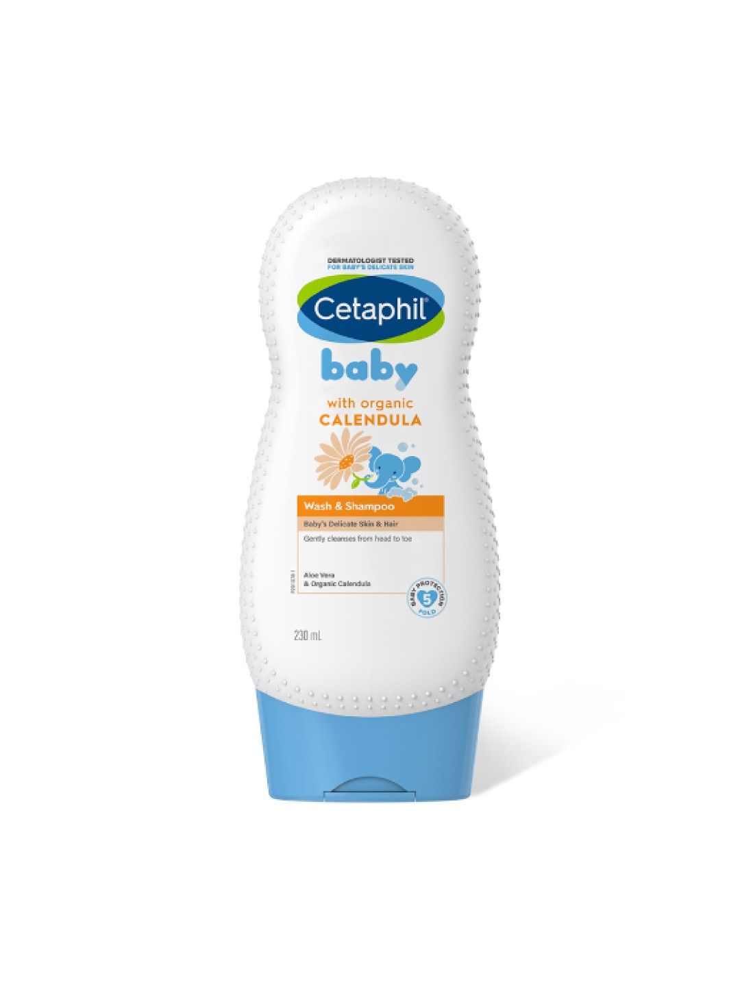 Cetaphil Baby Wash & Shampoo with Organic Calendula - 230ml (No Color- Image 1)