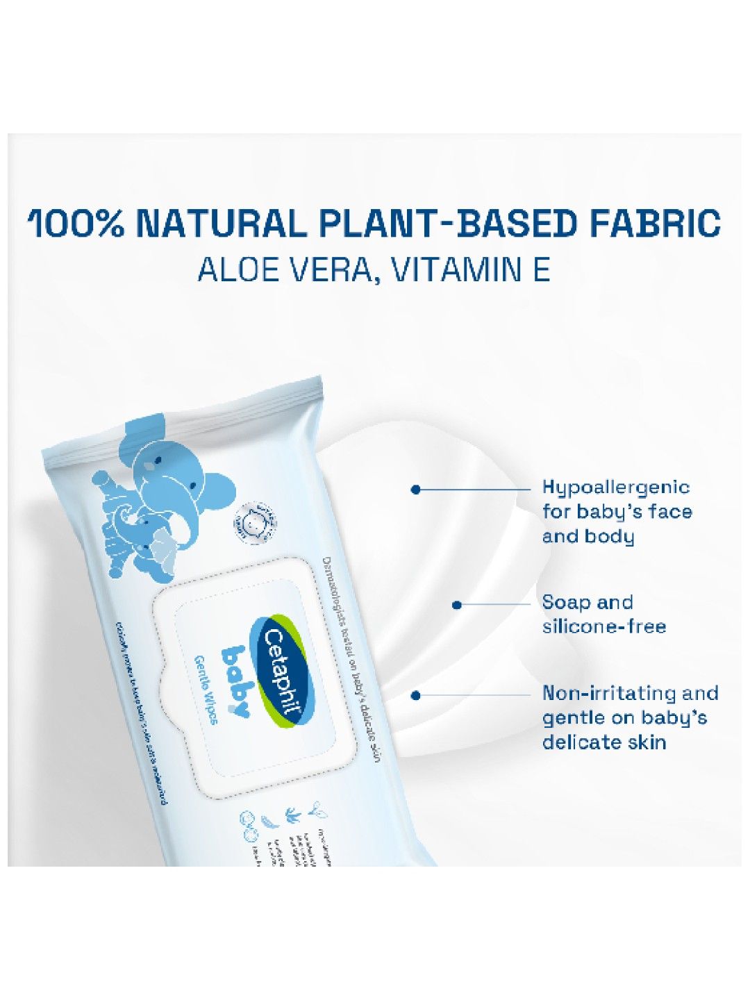 Cetaphil Baby Gentle Wipes (80 sheets) (No Color- Image 2)