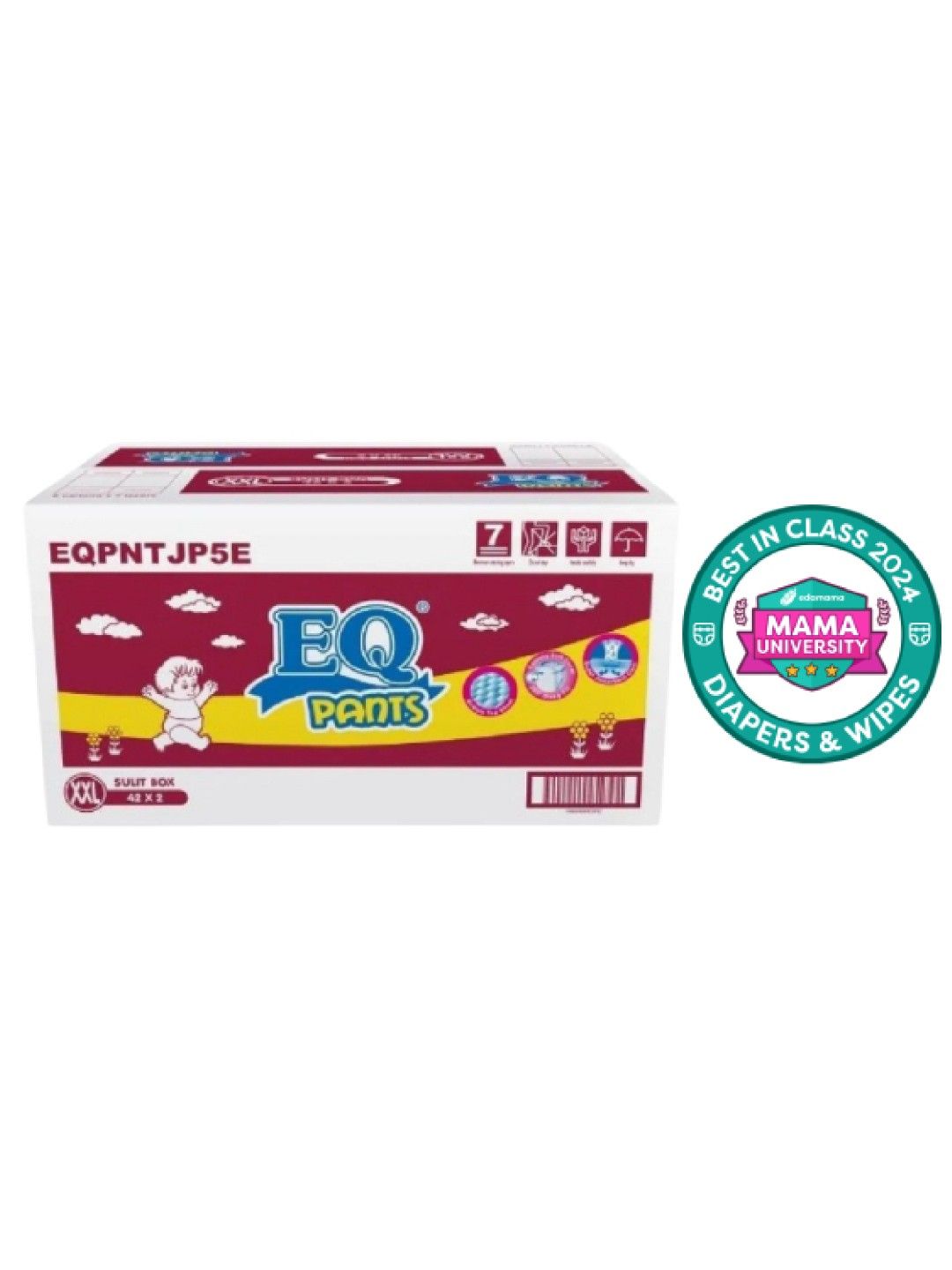 EQ Diapers and Wipes EQ Pants Sulit Box XXL 42 x 2 (84s)