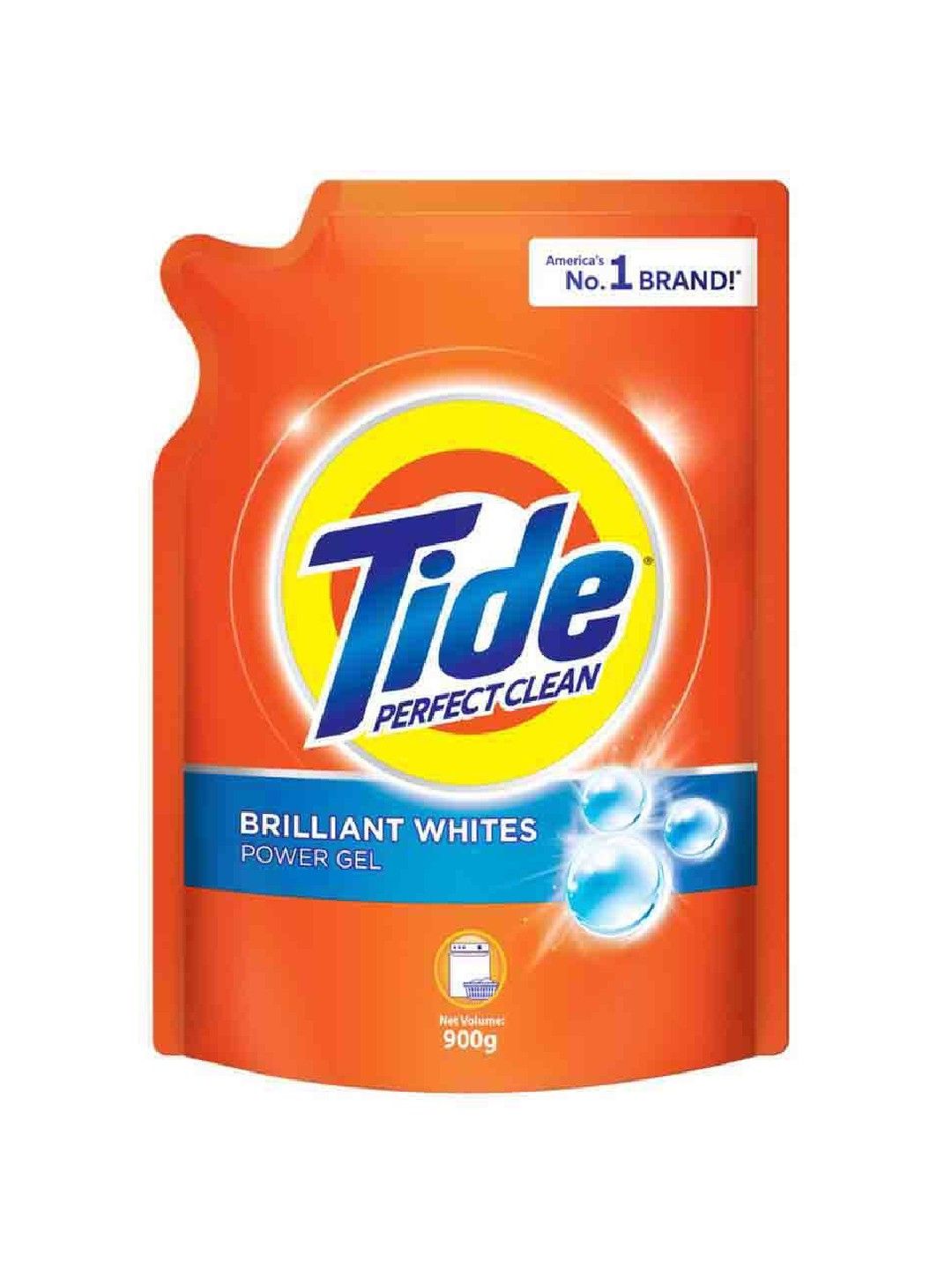 Tide Brilliant Whites Liquid Laundry Detergent Refill (900g) (No Color- Image 1)