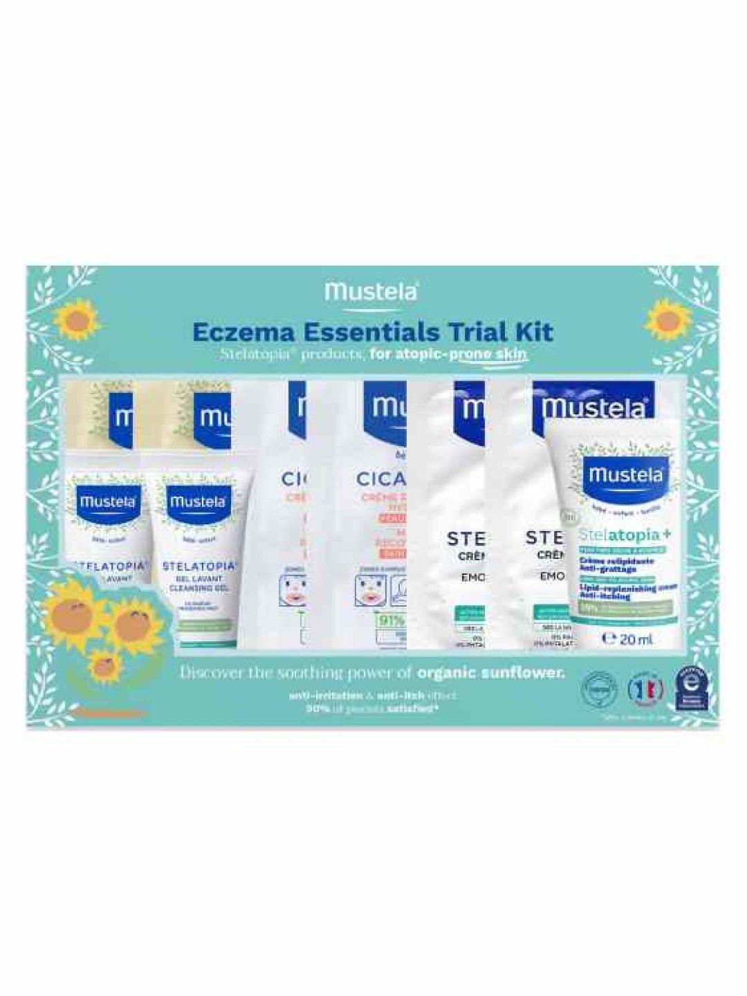Mustela Eczema Essentials Trial Kit with Stelatopia+ Lipid Cream 20ml (No Color- Image 1)