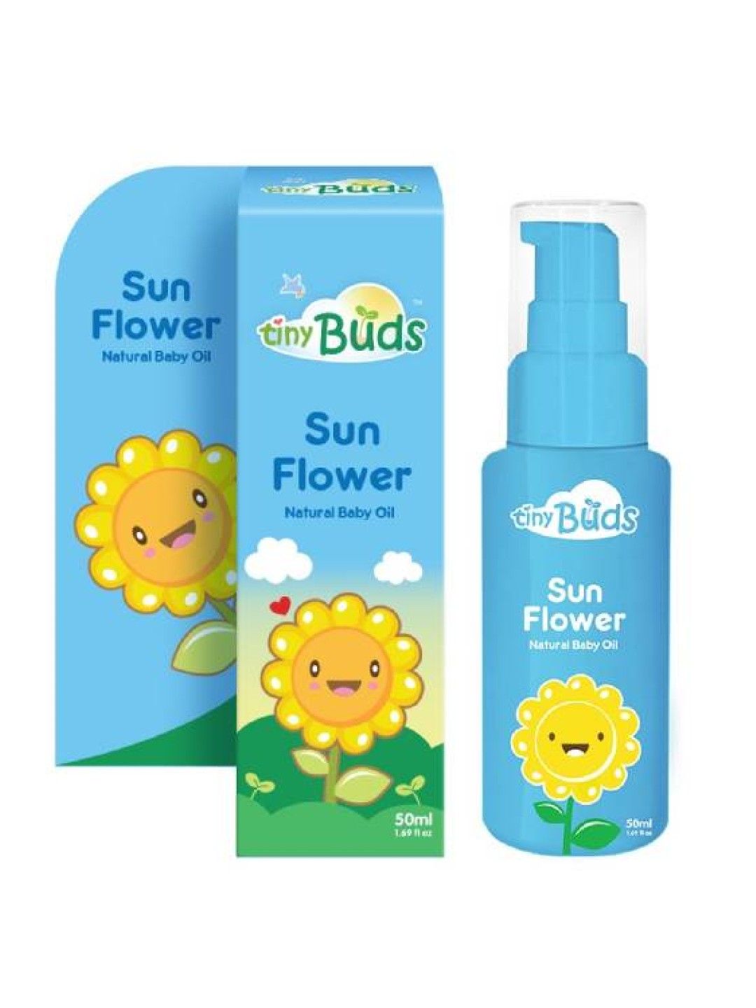 Tiny Buds Happy Days Natural Baby Sunflower Massage Oil (50ml)