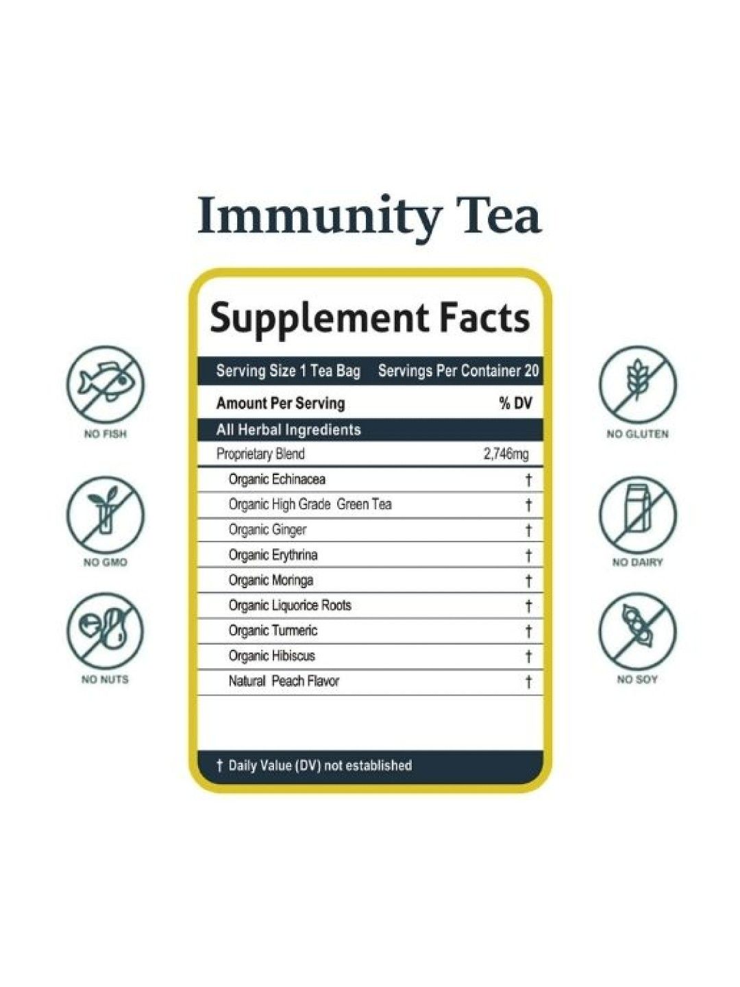 Secrets of Tea Immunity Tea - 20 Teabags | edamama