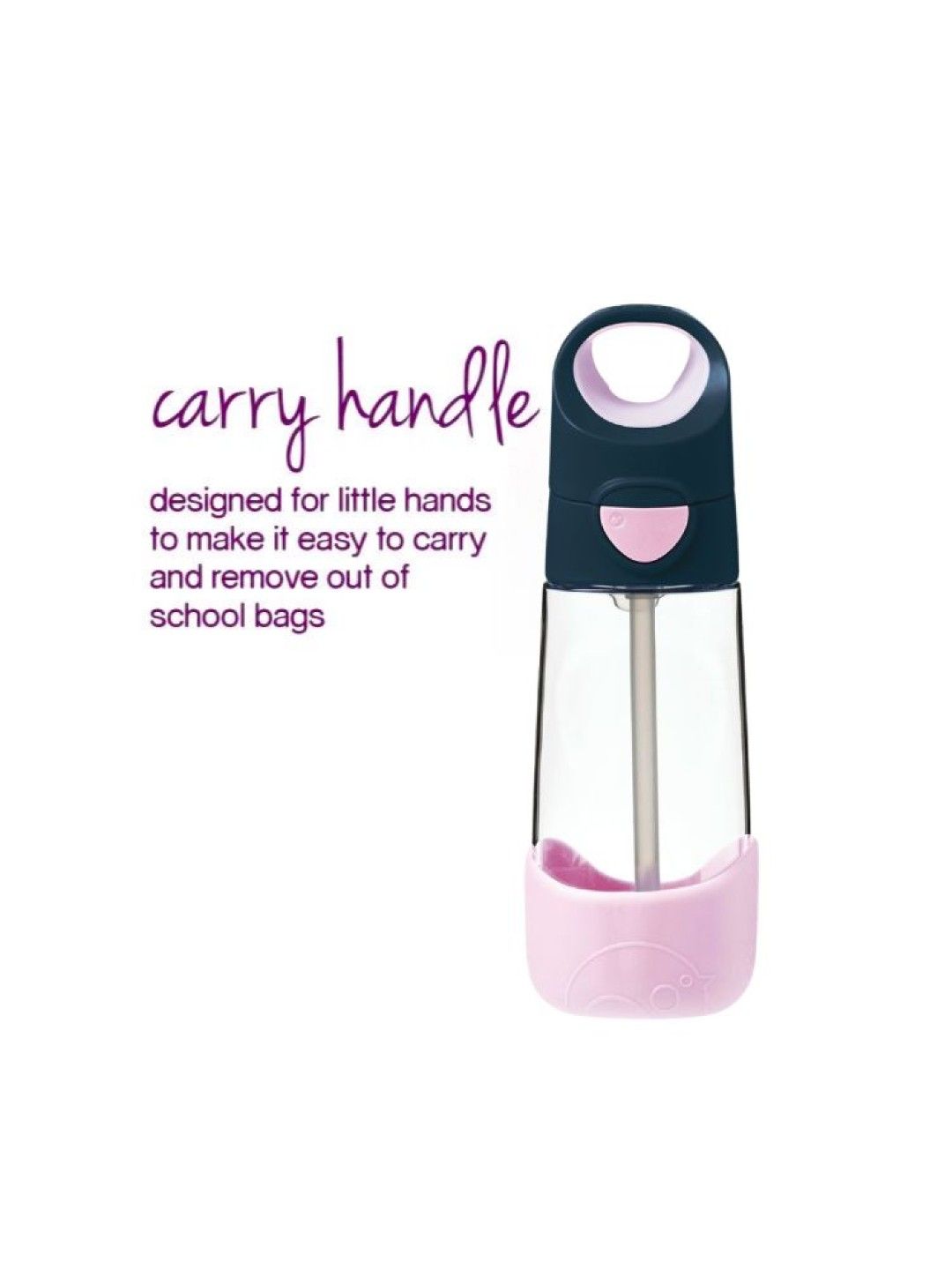 b.box Drink Bottle 450ml (Indigo Rose- Image 3)
