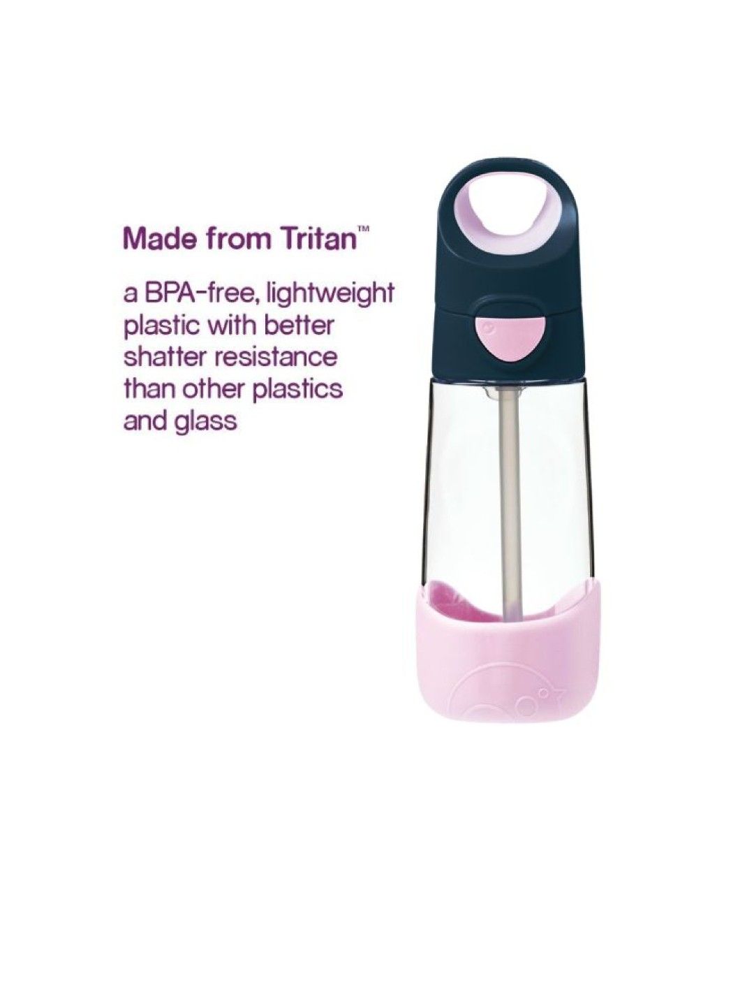 b.box Drink Bottle 450ml (Indigo Rose- Image 4)