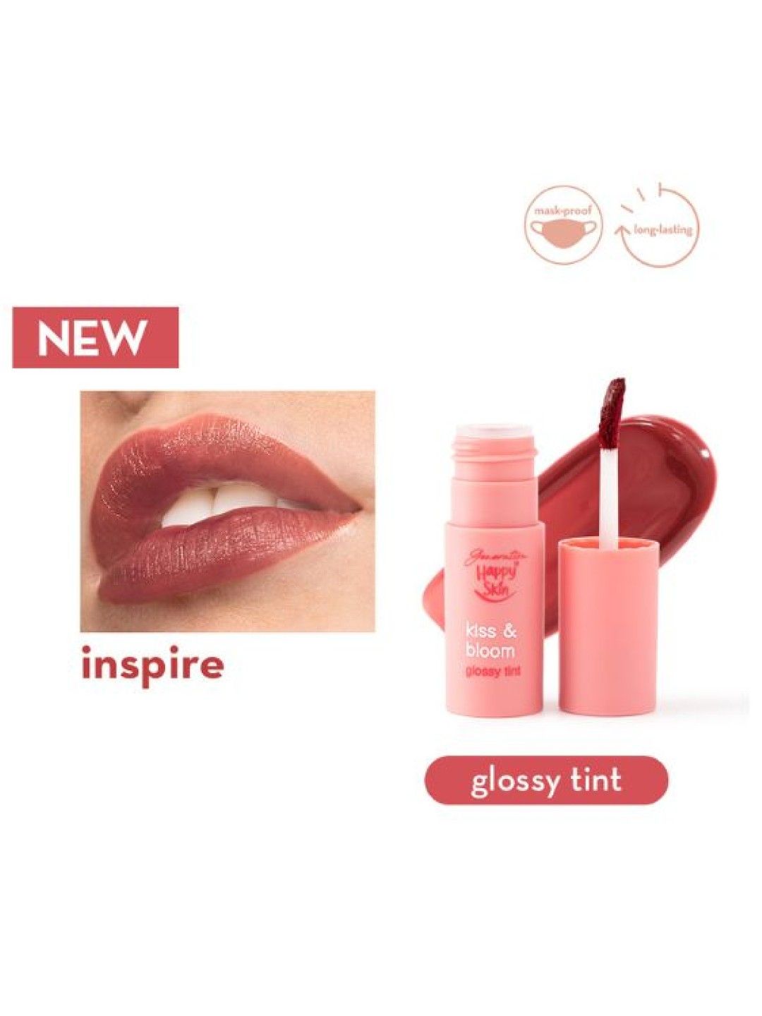 Happy Skin Generation Kiss & Bloom Glossy Tint (Inspire- Image 2)