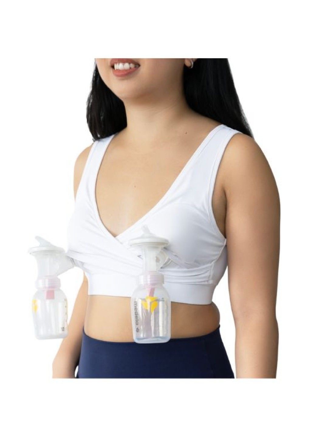 Elation Nursing and Hands-free Pumping Bra (Ivory- Image 2)