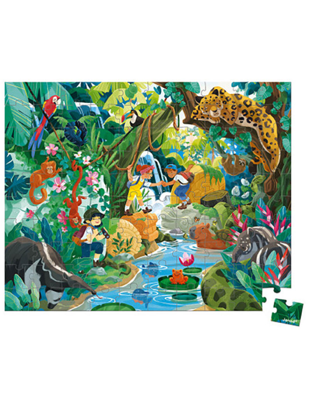 Janod Puzzle Adventure Inca (100 Pieces) (No Color- Image 1)