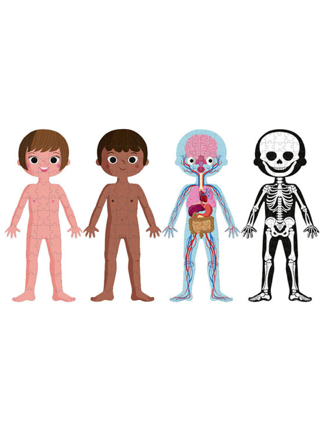 Janod Educational Puzzle - Human Body (No Color- Image 2)