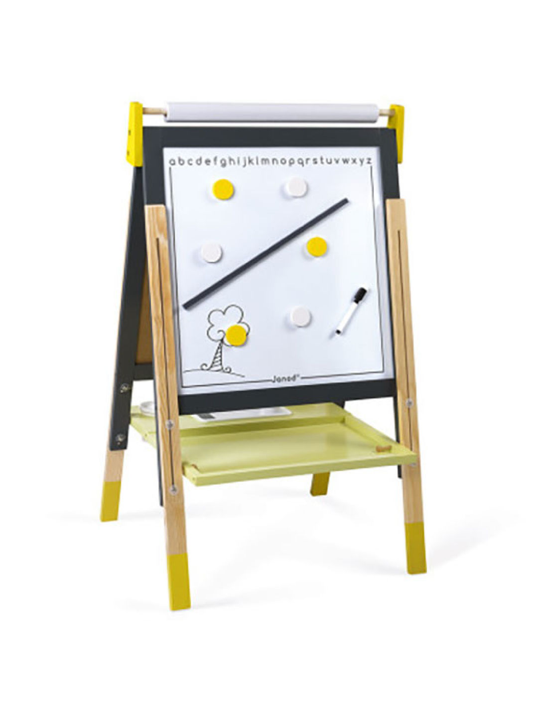 Janod Grey/Yellow Blackboard (No Color- Image 1)