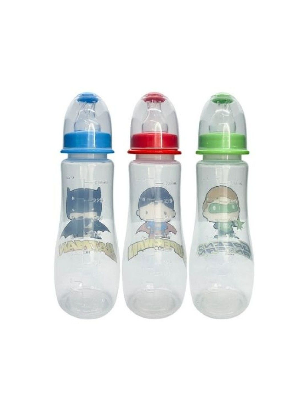 Justice League Bug Shape Feeding Bottles with Icon Hood Set of 3 (9oz) (Boy- Image 2)