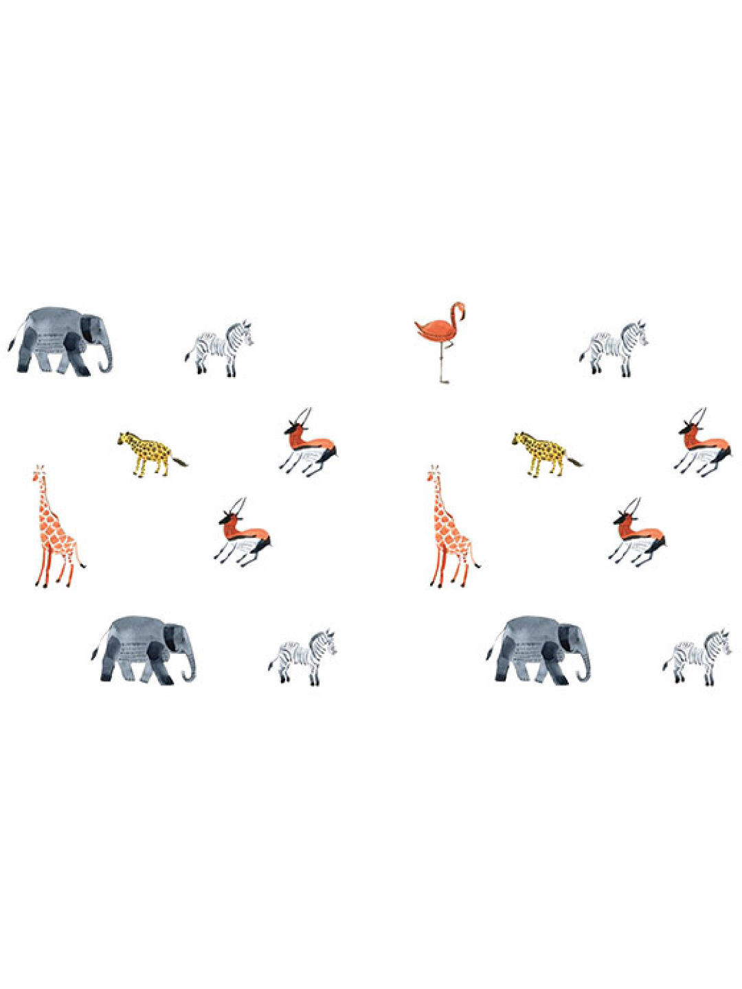 Juju Nursery Watercolor Animals Wall Decals Nursery Stickers (No Color- Image 1)