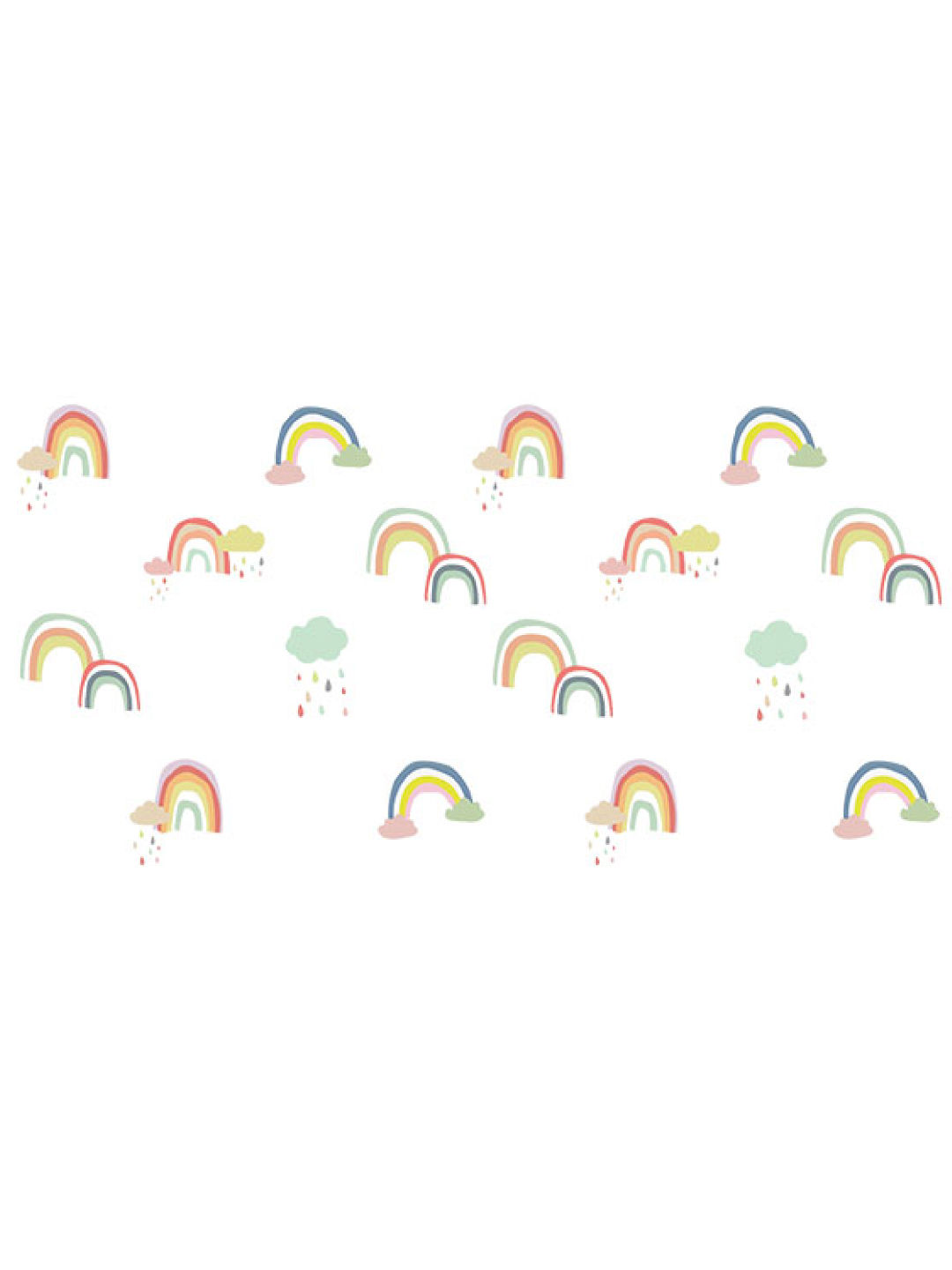 Juju Nursery Color Rainbows Wall Decals Nursery Stickers (No Color- Image 1)