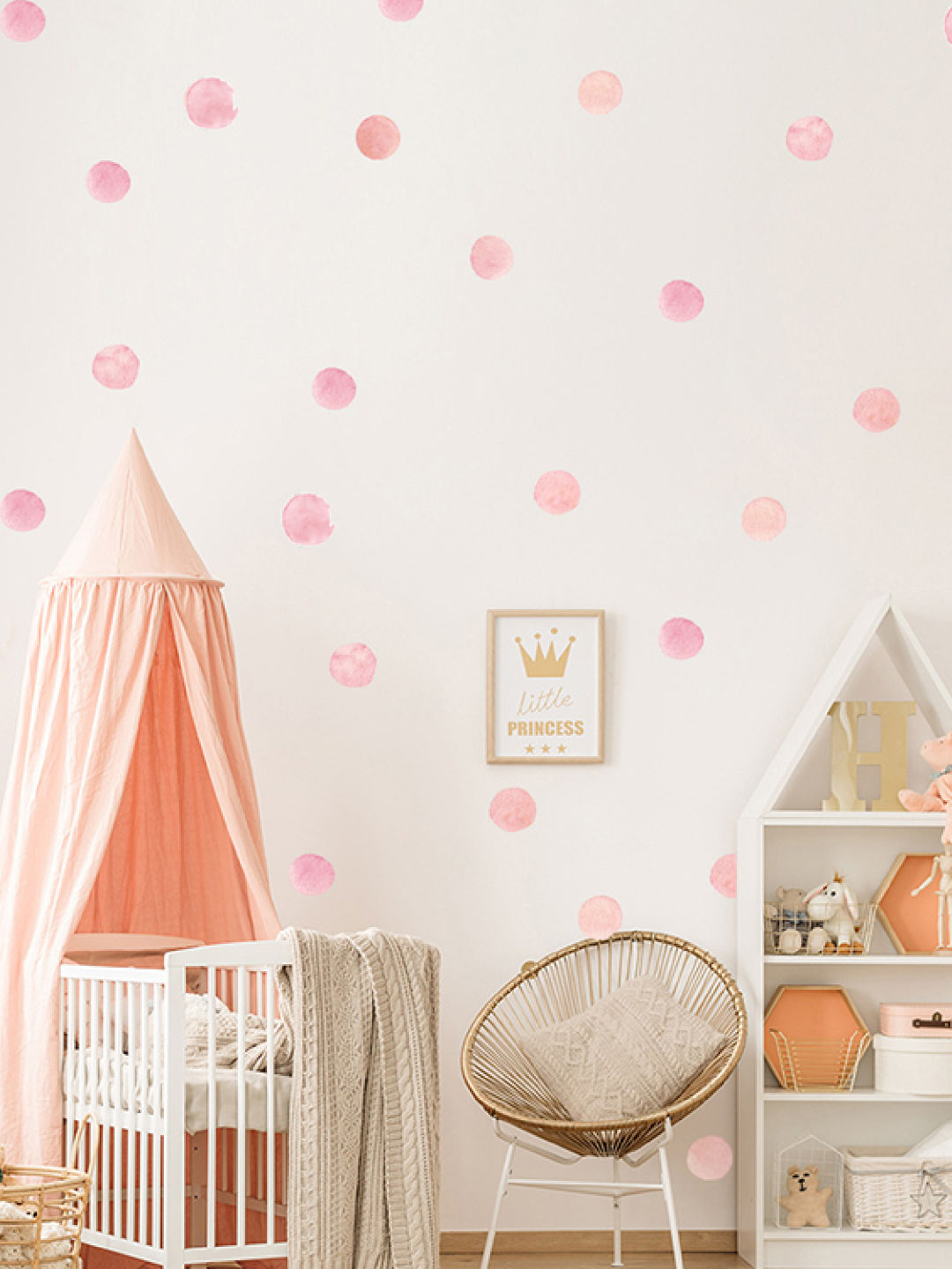 Juju Nursery Circles Wall Decals Nursery Stickers (Pink- Image 3)