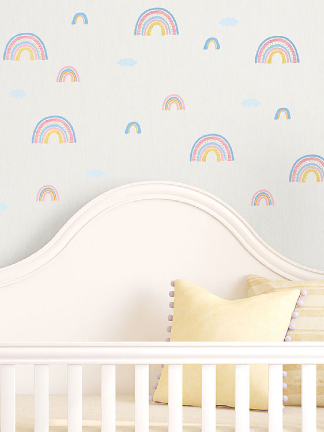 Juju Nursery Pastel Rainbows Wall Decals Nursery Stickers (No Color- Image 3)